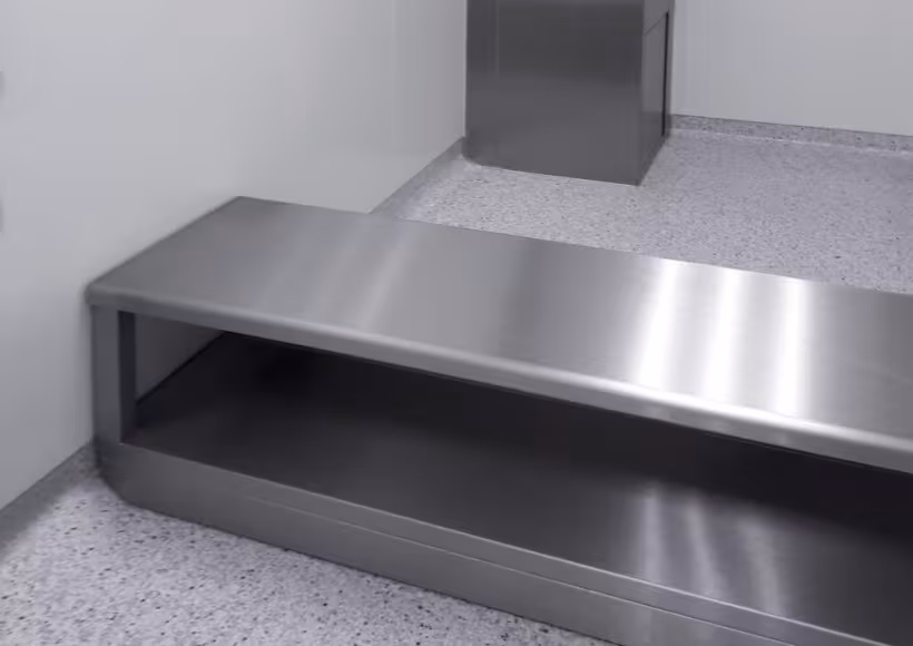 Inox overstapbanken voor gebruik in cleanrooms